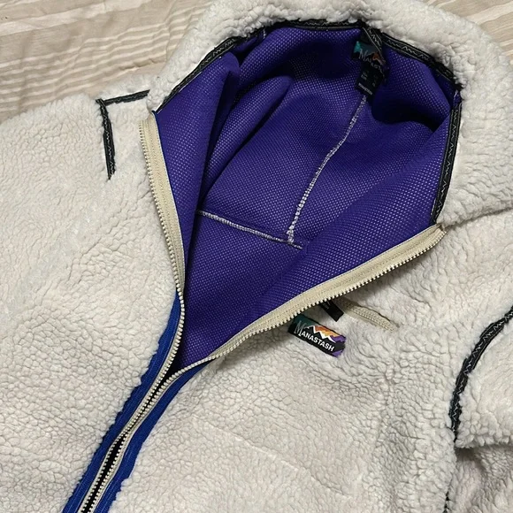 NWT! Manastash Mt. Gorilla Fleece Jacket XL Ivory Cream